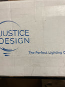 Justice Design Group CLD-9695-25-NCKL Group CLD-9695 14" Square 2 Light Semi-Flush Ceiling Fixture with Resin Bowl from The Clouds Collection