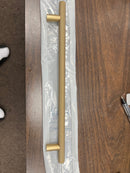 Alno A2902-8-CHP Vita Bella 8" Center to Center Modern Knurled Bar 10" Cabinet Bar Handle / Drawer Bar Pull - Made in Italy - Champagne