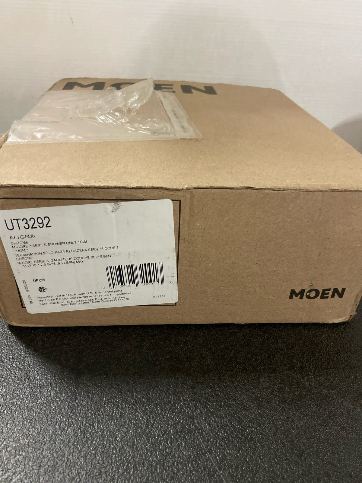Moen UT3292 Align M-CORE 3-Series 1-Handle Shower Trim Kit, Valve Required, Chrome