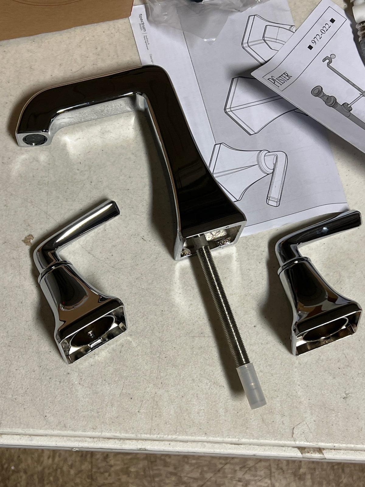 Pfister LG49-FE0C Park Avenue 1.2 GPM Widespread Bathroom Faucet with Metal Pop-Up Drain Assembly - Polished Chrome
