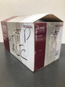 Home decorators collection 27228 Mullins 1-Light Brushed Nickel Mini Pendant with Clear Glass Shade