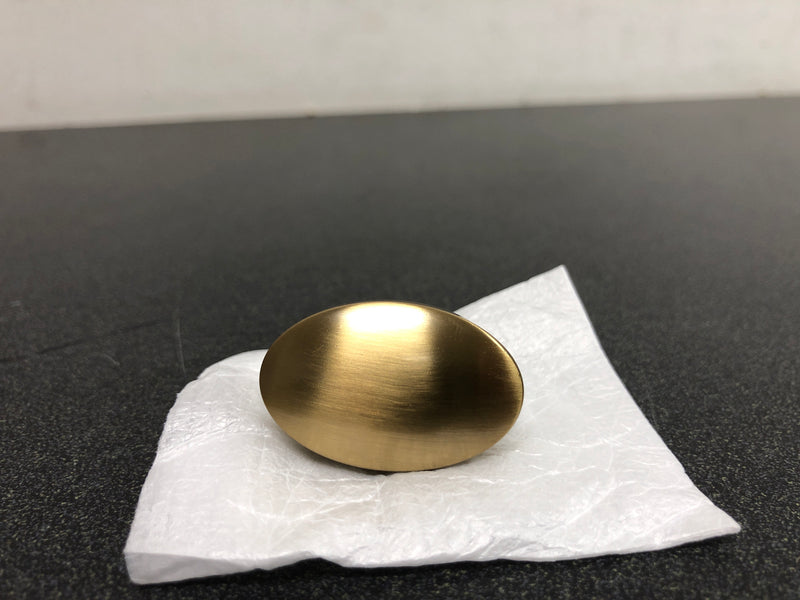 Top Knobs TK910HB Hillmont 1-3/8 Inch Oval Cabinet Knob from the Lynwood Collection - Honey Bronze