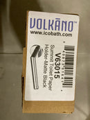 ICO Bath V6301 Volkano Summit Wall Mounted Euro Toilet Paper Holder - Matte Black