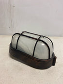 Trans Globe Lighting 41005 RT Outdoor Aria 8.5" Bulkhead, Rust