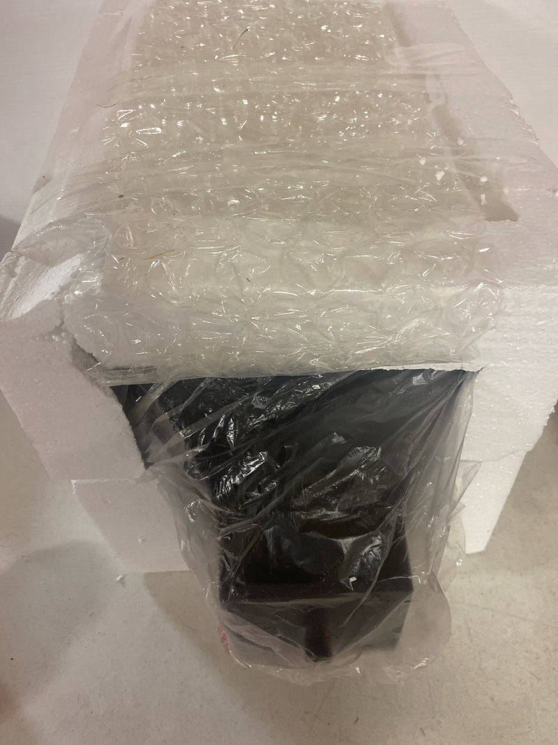 Progress lighting P6637-31MD Maison Collection 1-Light Textured Black Clear Water Seeded Glass Farmhouse Outdoor Extra-Large Wall Lantern Light