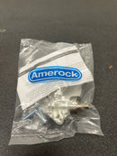 Amerock BP55268CPN Traditional Classics 1-5/16 Inch Geometric Cabinet Knob - Clear Glass / Polished Nickel