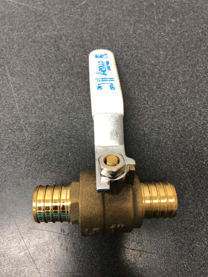 Apollo APXV11 1 in. Brass PEX-B Barb Ball Valve