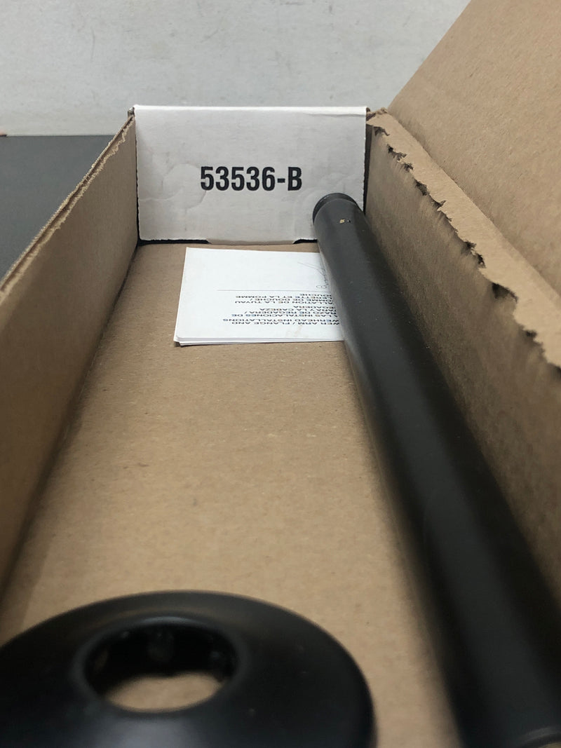 Delta U4998-BL 14" Ceiling Mounted Shower Arm and Shower Arm Flange - Matte Black