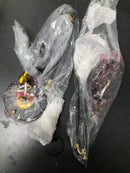 Lnc A03469 Black Swing Arm Wall Lamp Modern 1-Light Hardwired/Plug in Wall Sconce Desk Lamp Wall Lights for Bedroom (2-Pack)