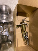 Miseno MLK3030SN Porter Flat Ball Privacy Door Knob Set - Satin Nickel