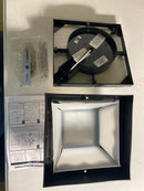 Progress Lighting P5744-31 Ceiling Mount Series 8-1/4" Single-Light Polypropylene Outdoor Flush Mount Ceiling Fixture with One-Piece White Acrylic Diffuser - Black