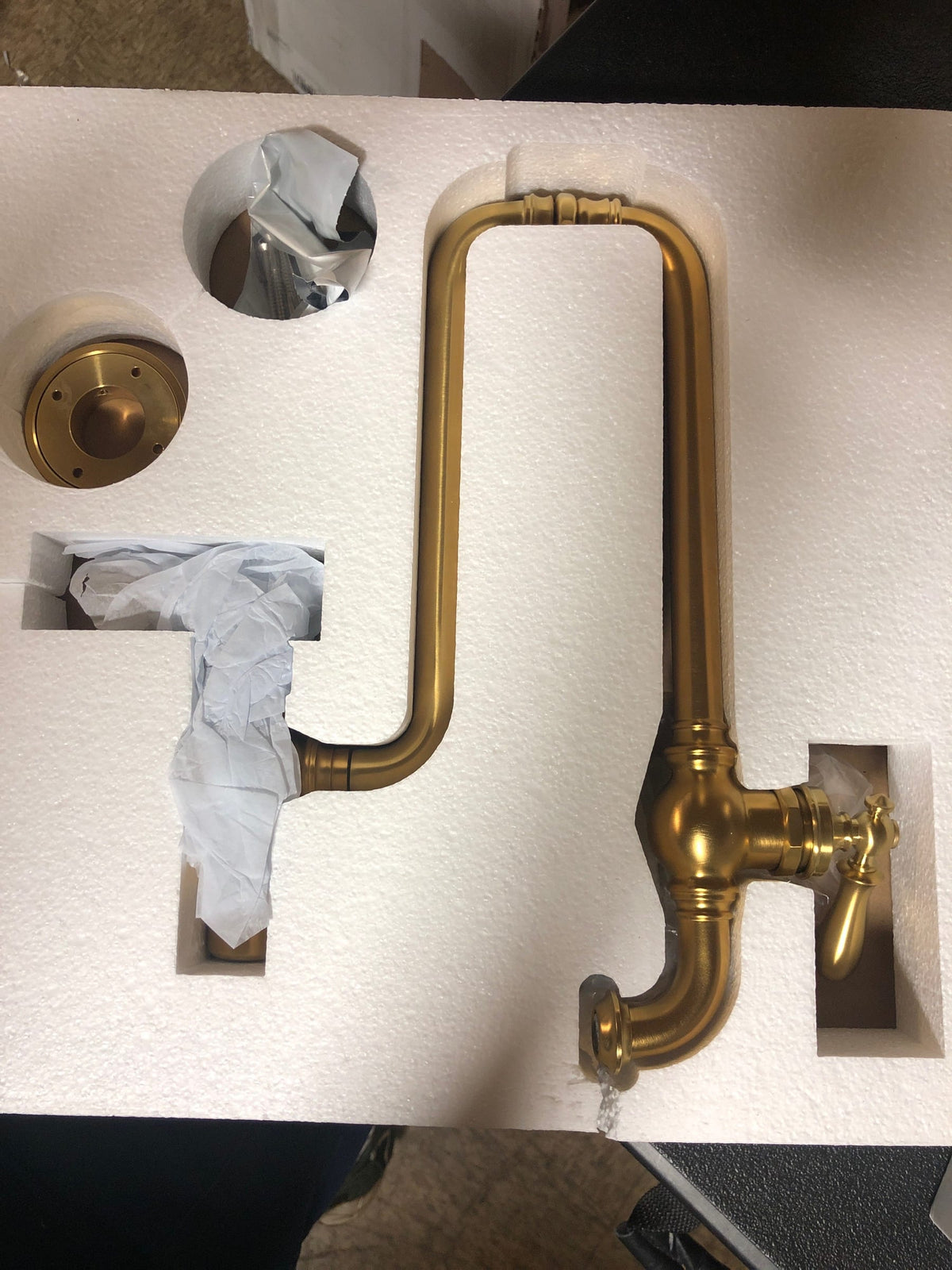 Kohler K-99270-2MB Artifacts 3.2 GPM Wall Mounted Single Hole Pot Filler - Vibrant Brushed Moderne Brass