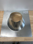 DuraVent 58DVA-F6 5" x 8" DirectVent Pro - Galvanizedl Adjustable Roof Flashing 0/12 - 6/12 - Galvanized