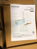 Kichler Nerine 3-Light Foyer Pendant with Hammered Glass in Champagne Bronze