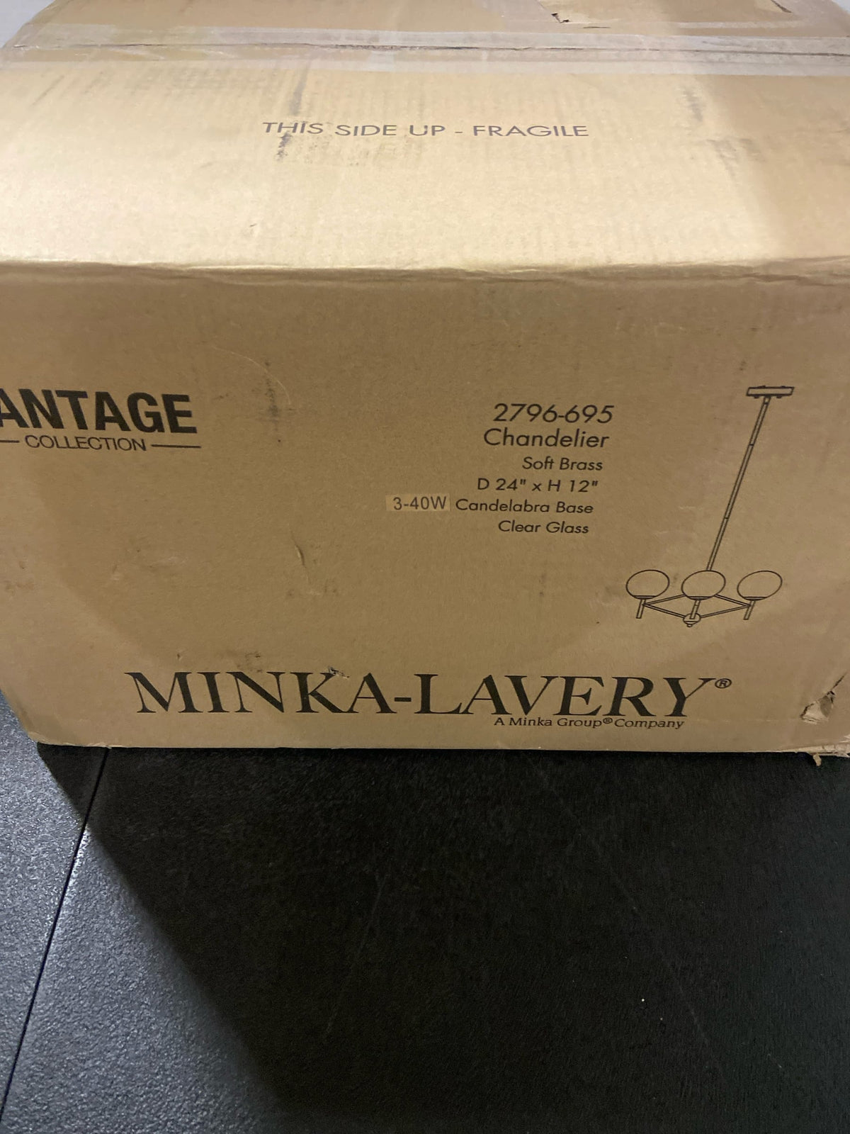 Minka Lavery 2796-695 Auresa 3 Light 24" Wide Vantage Chandelier - Soft Brass