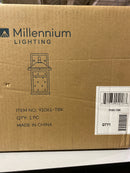 Millennium Lighting 91061-TBK 14" Tall Outdoor Wall Sconce with Clear Glass Shade - ADA Compliant - Textured Black