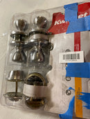 Kwikset 92420-036 Tylo Satin Chrome Exterior Entry Door Knob and Single Cylinder Deadbolt Project Pack