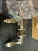 Miseno MLK2011SN Torry Wave Single Cylinder Keyed Entry Door Lever Set with Deadbolt - Satin Nickel