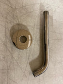 Signature Hardware SHSK83PN 8" Contemporary Wall Mounted Shower Arm and Flange - Polished Nickel