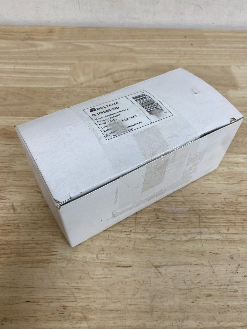 Deltana CL101EAC-32D Grade 2 Commercial Round Knob Passage Set from the Pro Series - Stainless Steel