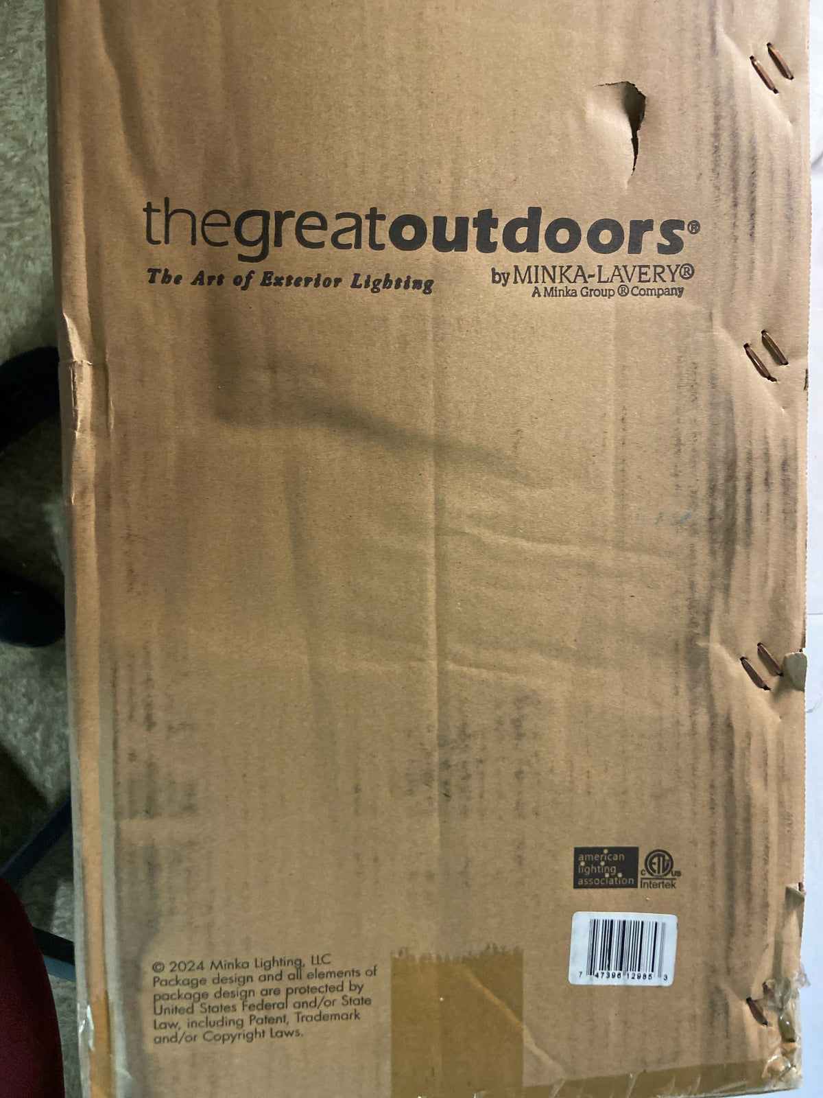 The Great Outdoors 73352-757 Cardigan 2 Light 21" Tall Outdoor Wall Sconce with Clear Glass Shade - Sand Coal Black / Olden Brass