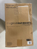 THE GREAT OUTDOORS 73281-66 Savannah Outdoor Wall Mount, 1-Light, 60 Total Watts, 8-in H x 15.75-in W, Sand Coal Black