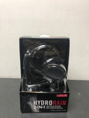 Delta 75699BL HydroRain Two-in-One 4-Spray Patterns 6 in. Wall Mount Dual Shower Heads with MagnaTite in Matte Black