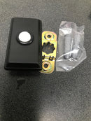 Baldwin 4860190 3" x 1-1/2" Illuminated Rectangular Door Bell from the Estate Collection - Satin Black