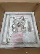 Elegant Lighting LD6105D16S Eclipse 4 Light 16" Wide Taper Candle Chandelier - Vintage Silver