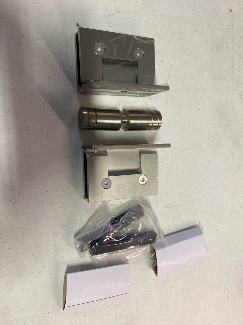 Glass Warehouse GW-B-DO-31-25 Albedo 58"H x 31-1/4"W Hinged - Black