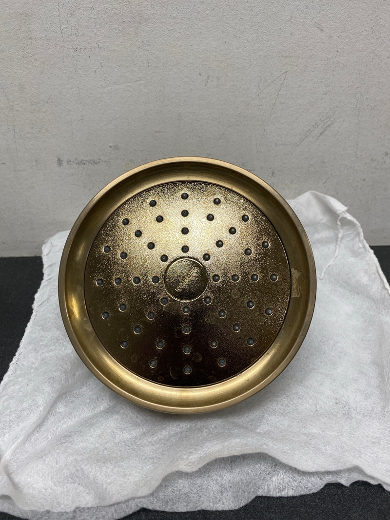 Kohler K-939-G-BV Purist 1.75 GPM Single Function Shower Head with MasterClean Sprayface and Katalyst Air-Induction Technology - Vibrant Brushed Bronze