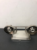 Progress lighting P300349-009 Hinton 15.5 in. 2-Light Brushed Nickel Clear Seeded Glass Farmhouse Bath Vanity Light