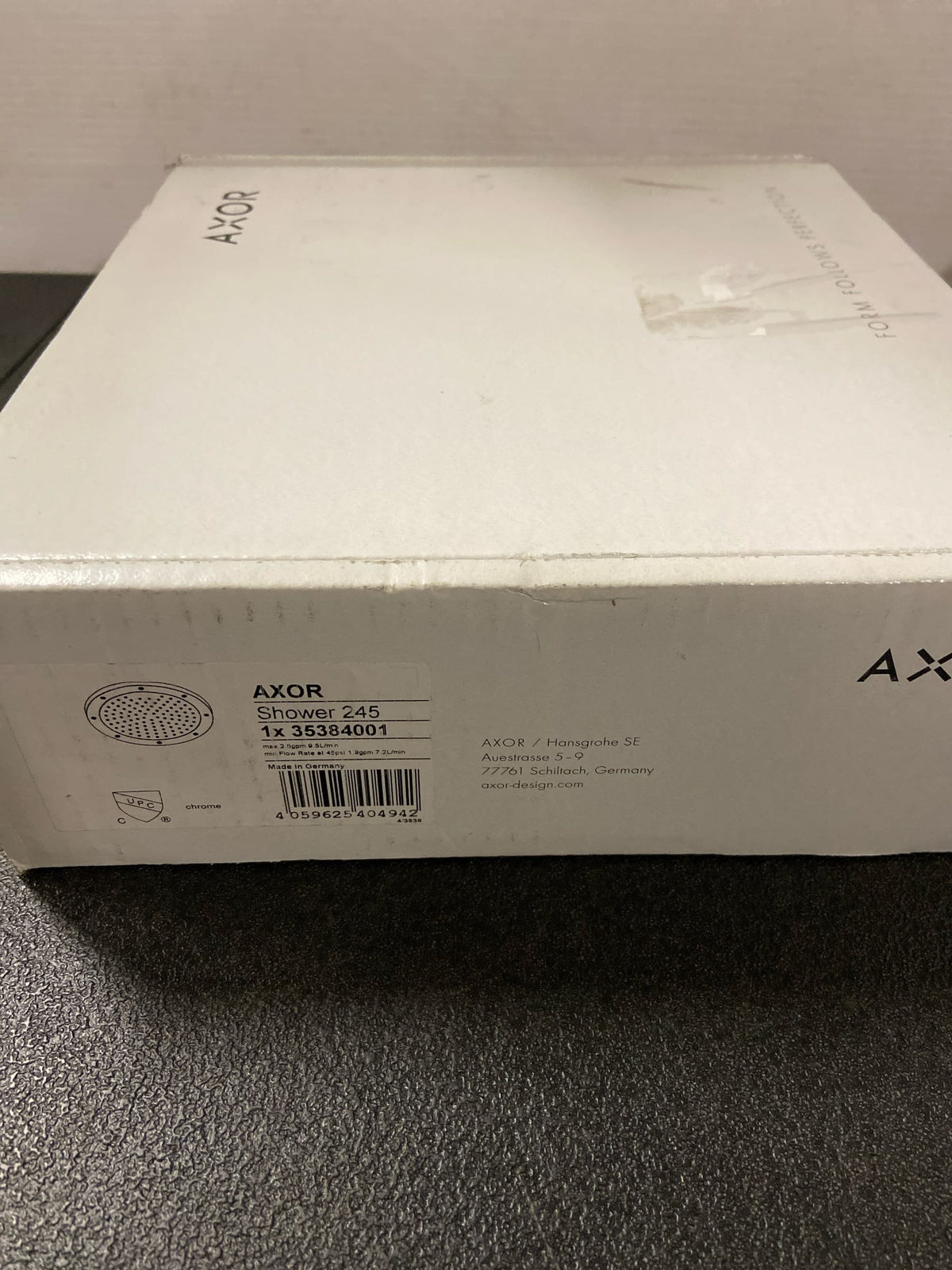 Axor 35384001 ShowerSolutions 2.5 GPM Single Function Rain Shower Head - Chrome