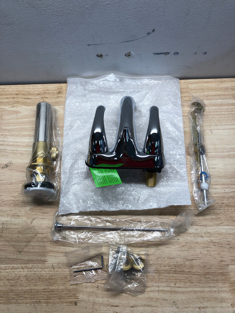 PROFLO PFWSC6847CP Alvord 1.2 GPM Centerset Bathroom Faucet with Pop-Up Drain Assembly - Polished Chrome