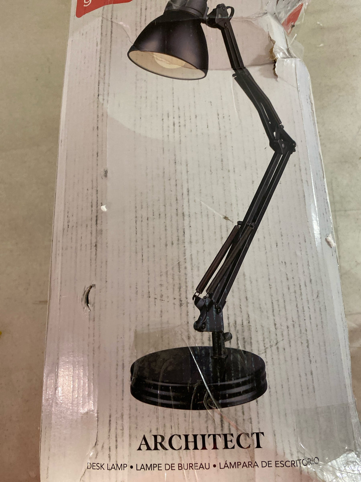 GLOBE Electric 5698601 28" Heavy Base Top Moving Spring Balanced Swing Arm Desk Lamp, Black, On/Off Rotary Switch on Shade, Office Decor, Reading Light, Home Essentials, Room Lighting