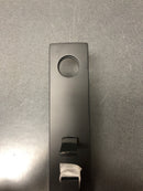 Baldwin FDSANxCONCQE190 Santa Cruz Full Dummy Full Plate Handleset with Non-Turning Dummy Interior Contemporary Knob - Satin Black