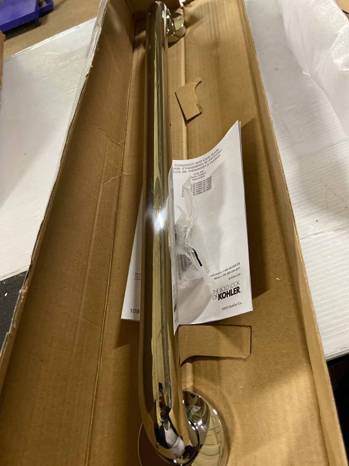 Kohler K-14562-S 24" Grab Bar with Contemporary Design - Polished Stainless