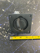 Baldwin 0397102SOL 3-1/2 Inch x 3-1/2 Inch Solid Brass Flush Ring Pull for Latches/Locks with Solid Spindles - Oil Rubbed Bronze