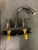 Kingston Brass KS8660DL Concord 1.2 GPM Centerset Bathroom Faucet with Pop-Up Drain Assembly - Matte Black