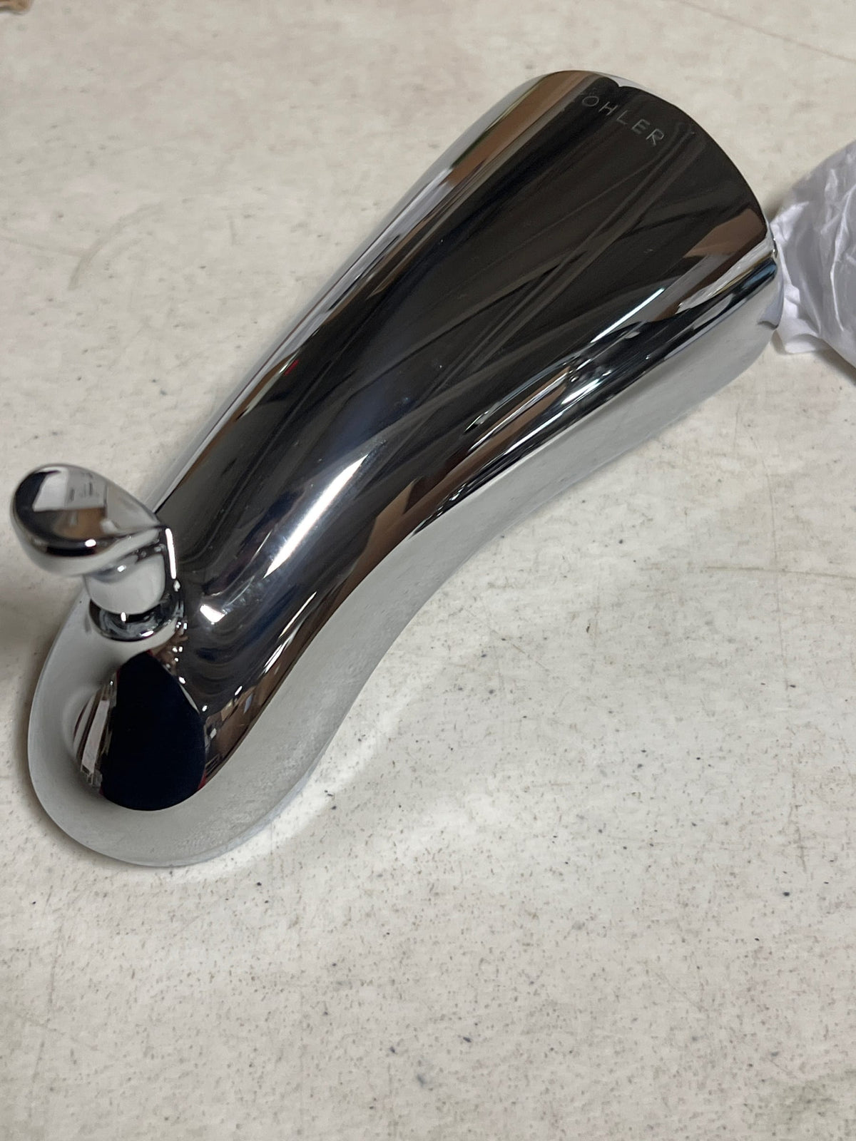 Kohler TLS10275-4-CP Forte Sculpted Rite-Temp Bath & Shower Valve Trim with Slip-Fit Spout, Less Showerhead Polished Chrome