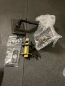 Emtek 510TRUS10B RH L-square stem Neos Rosette Tribeca Passage Door Lever Set from the SELECT Brass Collection - Oil Rubbed Bronze