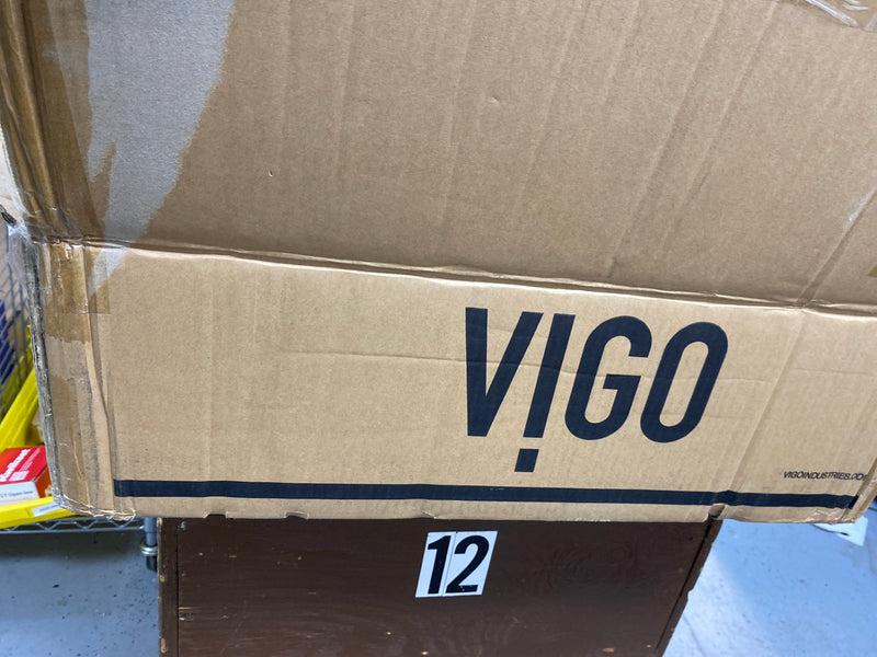Vigo VG04010 Magnolia 21-1/8" Rectangular Stone Composite Vessel Bathroom Sink - White