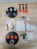 Grohe 29138000 Grohtherm Triple Function Thermostatic Valve Trim Only with Triple Knob Handles and Volume Control - Less Rough In - Starlight Chrome