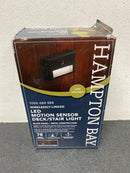 Hampton bay PNB000003-03 15-Watt Equivalent Low Voltage Black Motion Sensing Integrated LED Outdoor Stair Light with Frosted Acrylic Lens