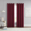 Eclipse 25116801506 Thermapanel Merlot Solid Polyester 54 in. W x 63 in. L Grommet Room Darkening Curtain