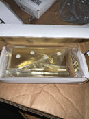 Emtek 91014US3 4" x 4" Square Corner Plain Bearing Mortise Hinge - Pair - Polished Brass