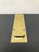 Emtek 220306US3 Modern Rectangular 6 Inch Tall Rectangular Flush Door Pull - Polished Brass