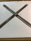 Justice Design Group ACR-9523-OPAL Acryluxe 3 Light 18"W Flush - Nickel