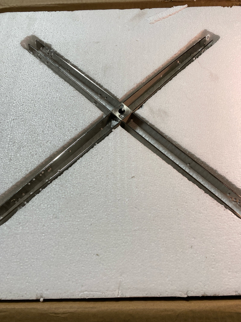 Justice Design Group ACR-9523-OPAL Acryluxe 3 Light 18"W Flush - Nickel