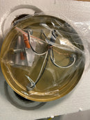 Globe Electric 65457 Annecy 3 Light 13" Wide Flush Mount Ceiling Fixture - Matte Gold